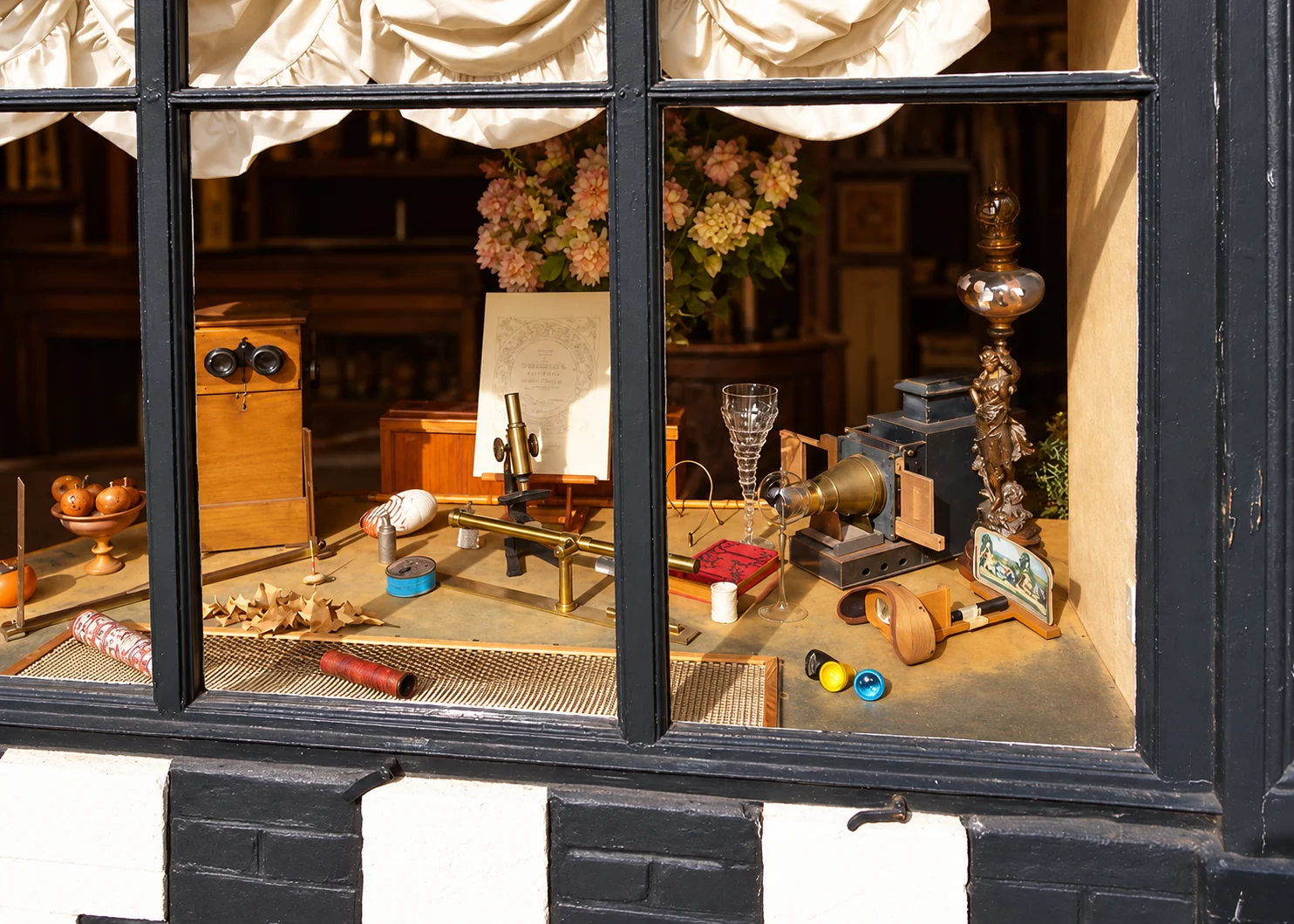 La vitrine, entre optique et curiosités