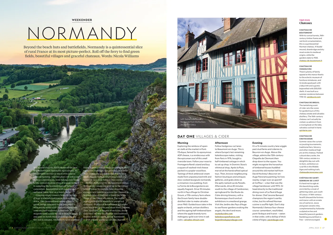 Article National Geographic Traveller (UK) : Weekender · Normandy